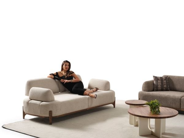 Ceviz Koltuk Takımı (3+3+1)