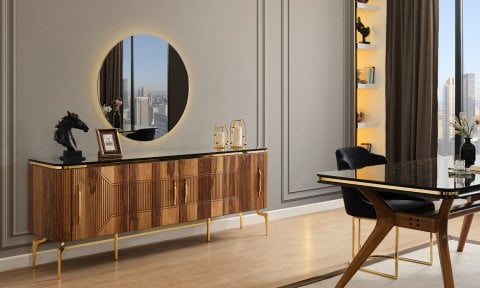 Elit Zen Konsol (Ceviz-Siyah)