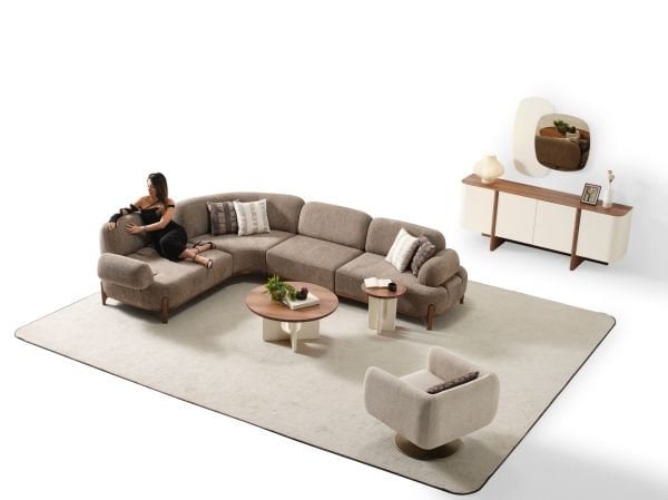 Ceviz Köşe Koltuk Takımı