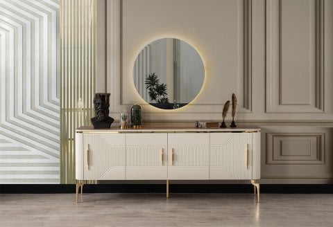 Elit Zen Konsol (Krem-Ceviz)