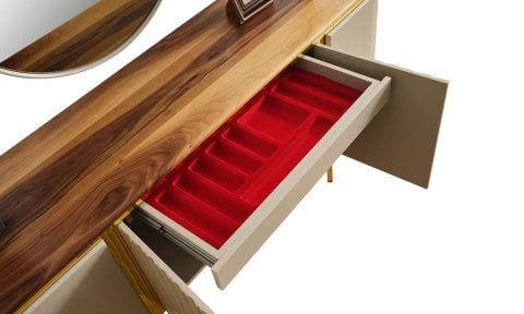 Elit Zen Konsol (Krem-Ceviz)