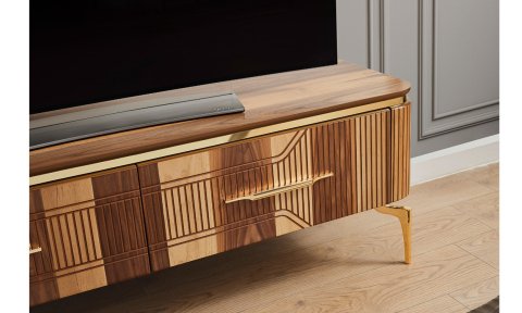 Elit Zen Tv Ünitesi (Ceviz-Siyah)