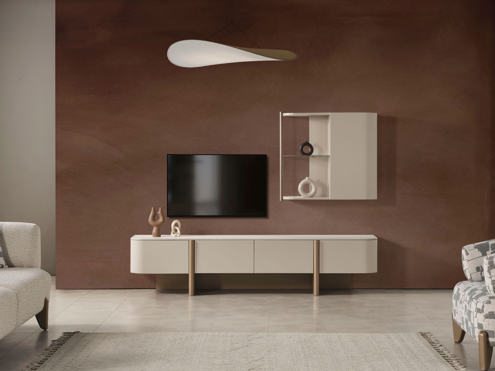 Ahuse (bronz) TV Sehpası