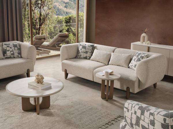 Ahuse ( bronz) Koltuk Takımı (3+3+1 )