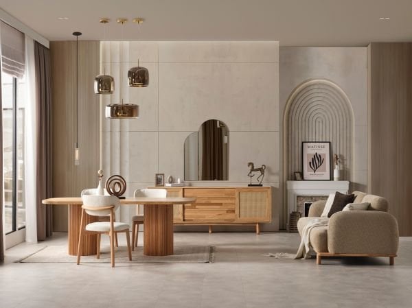 Bohemje (ovel) Yemek Odası ( konsol )