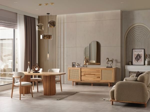 Bohemje (ovel) Yemek Odası ( konsol )