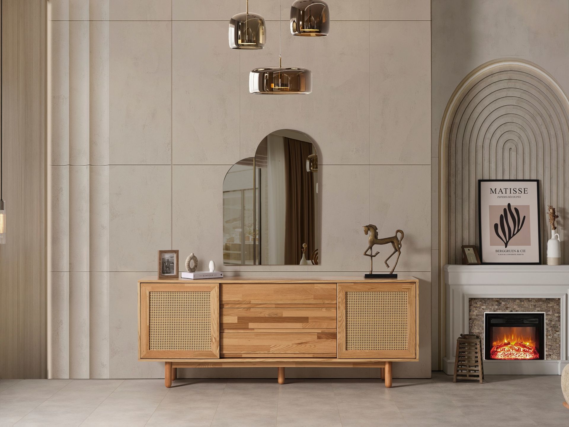 Bohemje (ovel) Yemek Odası ( konsol )