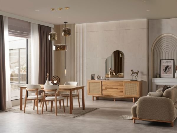 Bohemje (ovel) Yemek Odası ( konsol )