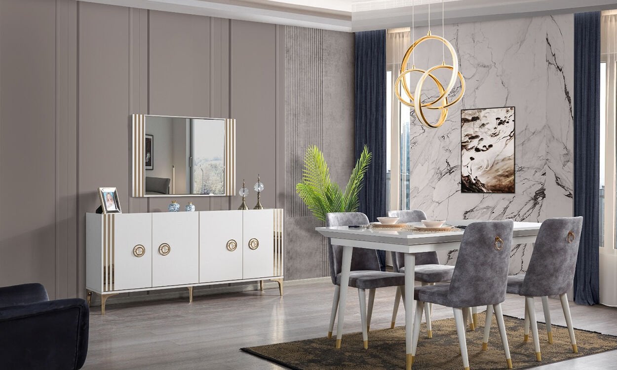 Lora Aytaşı Yemek Odası Takımı