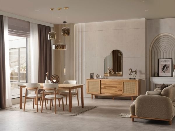 Bohemje Yemek Odası ( dikdörtgen  )