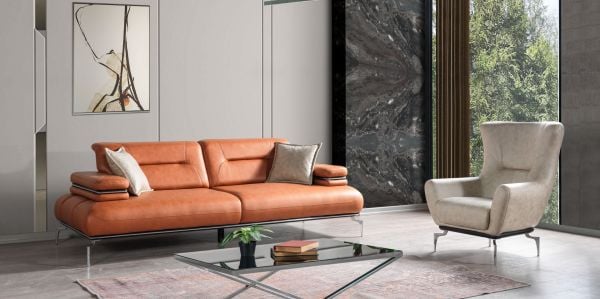 Lizbon Koltuk Takımı(Krom Dekorlu)