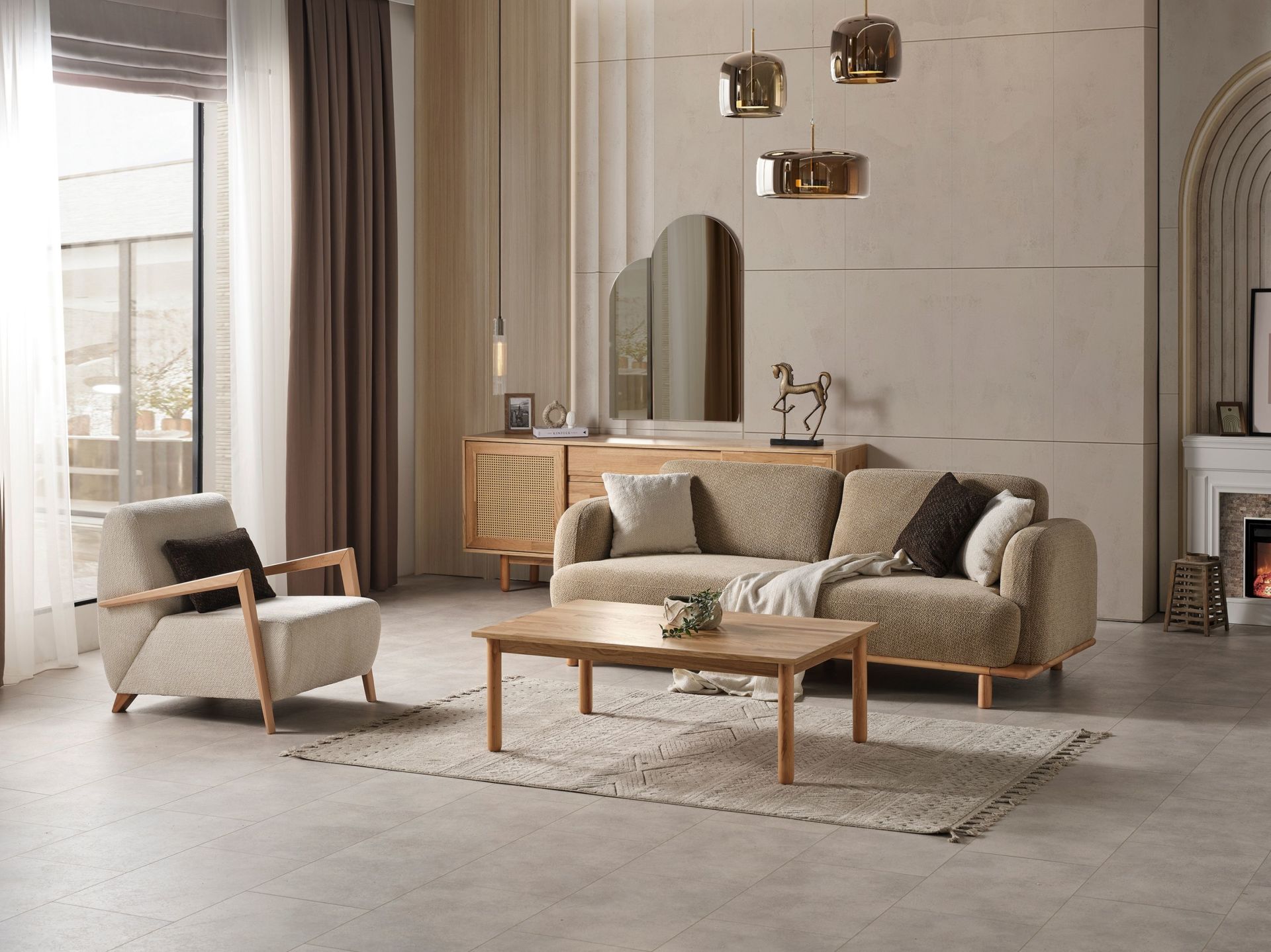 Bohemje Koltuk Takımı ( 3+1 )