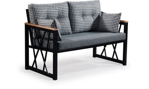 Açelya Füme 2+1+1 +Masa Bahçe Mobilyası (Salon, Balkon, Cafe Ofis)