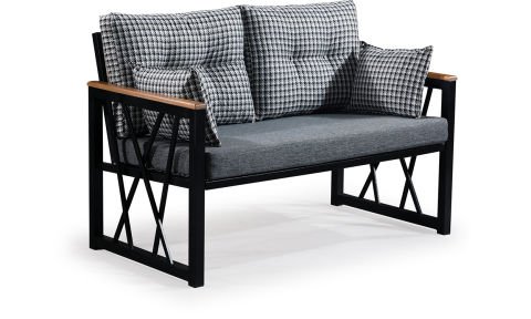 Açelya Füme 2+1+1 +Masa Bahçe Mobilyası (Salon, Balkon, Cafe Ofis)