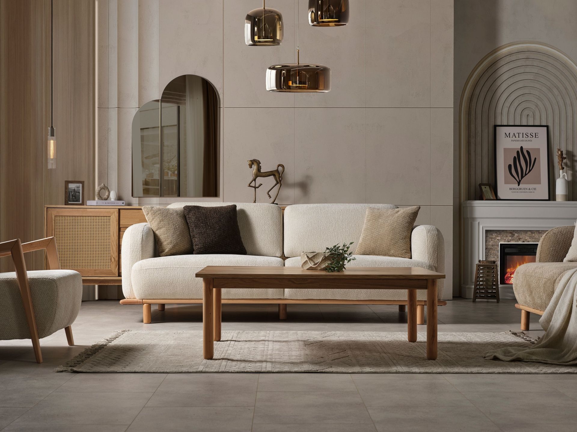 Bohemje Koltuk Takımı )üçlü)