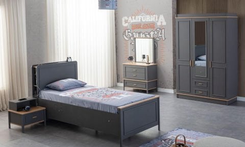 Best Genç Odası Takımı (3 Kapılı Dolap*Karyola*Komodin)