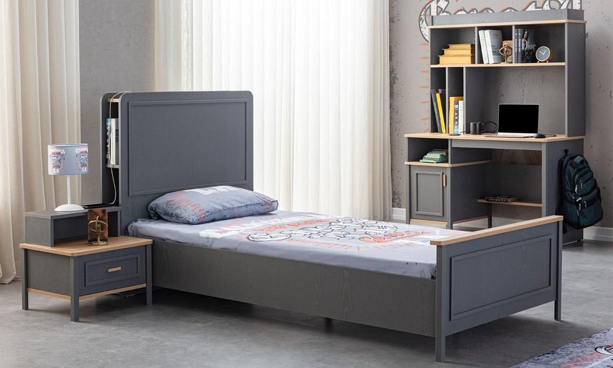 Best Genç Odası 100*200 cm Başlıklı Bazalı Karyola