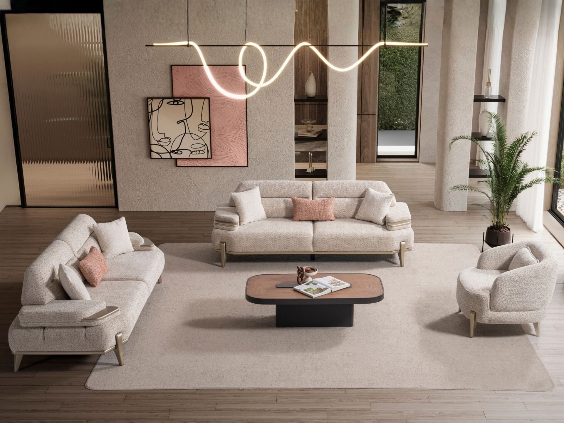 Relax Koltuk Takımı (3+3+1+1)
