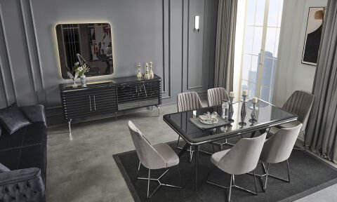 Asel Yemek Odası 6 Sandalye