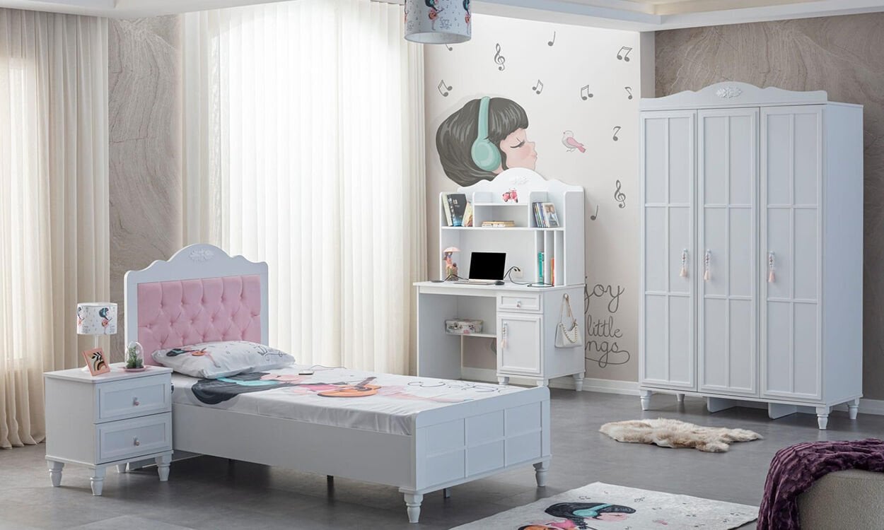 Royal Genç Odası Takımı (3 Kapılı Dolap*Karyola*Komodin)