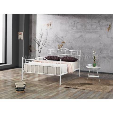 Basra Metal Ferforje Çift Kişilik Karyola 180x200 cm