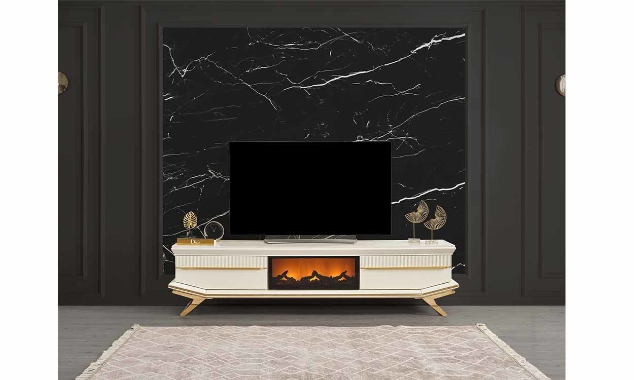 Angel Şömineli Tv Sehpası