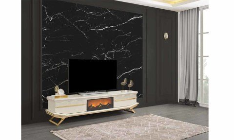 Angel Şömineli Tv Sehpası