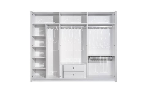 Aqua Sürgülü Dolaplı Yatak Odası Takımı