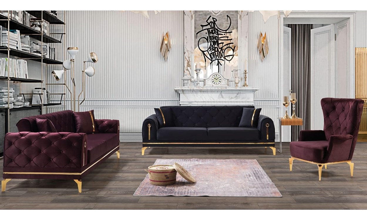 Melis Modern Koltuk Takımı (3+3+1)