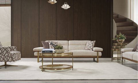 Lavina Modern Üçlü Koltuk