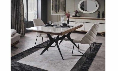 Elize Yemek Masası ve 6 Sandalye