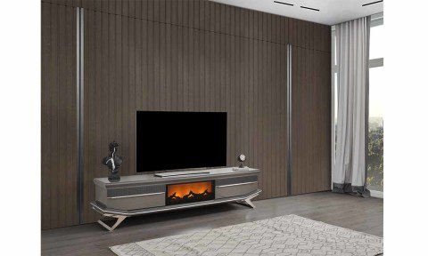 Asya Şömineli Tv Sehpası