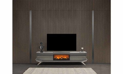 Asya Şömineli Tv Sehpası