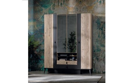 Rodi Soho Genç Odası Takımı (4 Kapılı Dolap *100*200 Karyola * Komodin)