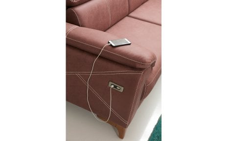 Oscar U Köşe Koltuk Takımı (Bordo)