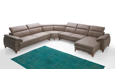 Oscar U Köşe Koltuk Takımı (Krem)