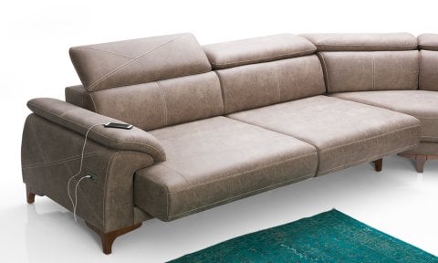 Oscar U Köşe Koltuk Takımı (Krem)