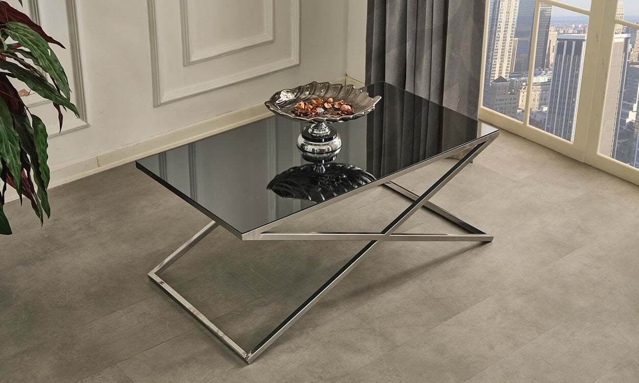 Venessa Krom Füme Orta Sehpa