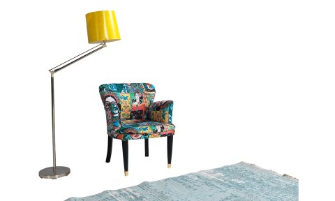 Frida Çay Seti Tekli Koltuk, Berjer (Salon, Balkon, Cafe Ofis))