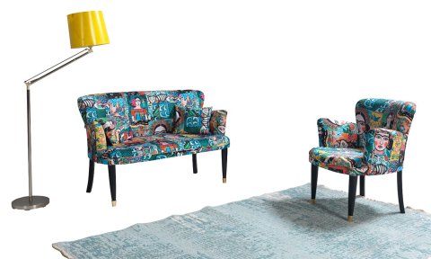 Frida Çay Seti Tekli Koltuk, Berjer (Salon, Balkon, Cafe Ofis))