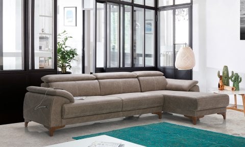 Oscar Relax Köşe Koltuk Takımı (Kahve)