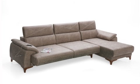Oscar Relax Köşe Koltuk Takımı (Kahve)