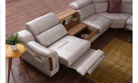 Rio Motorlu Köşe Takımı (Krem)