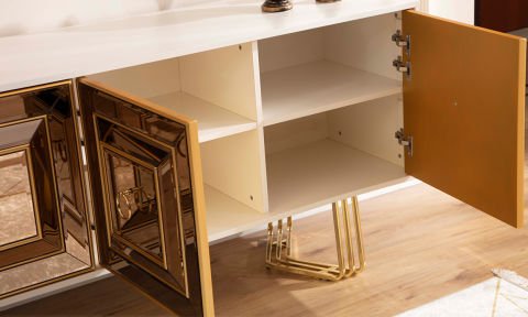 Pugon Yemek Odası Takımı (Krem)