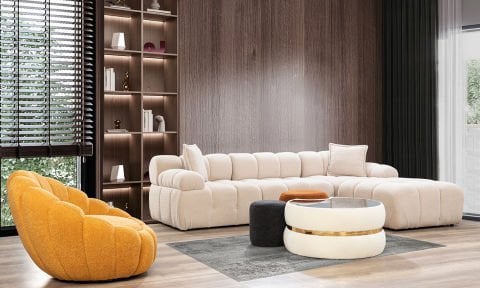 Diamond Köşe Takımı (Döner Berjerli ve Puflu)