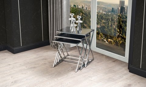 Venesa Krom Füme Zigon Sehpa