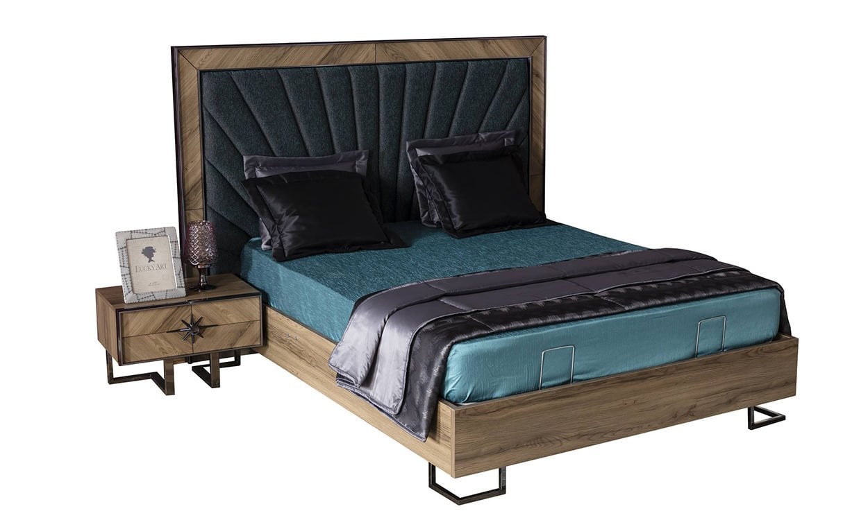 Voga 180*200 cm Başlıklı Bazalı Karyola