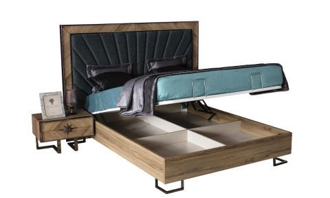 Voga 180*200 cm Başlıklı Bazalı Karyola