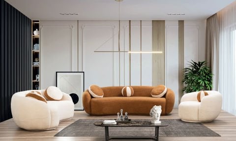 Vudy Modern Koltuk Takımı (3+3+1)