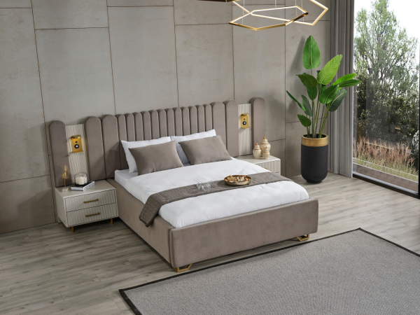 Gold Line Yatak Odası(Bazalı Karyola)